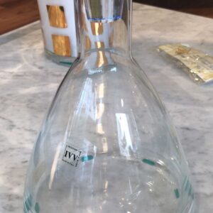 Recipiente cristal tapa azul